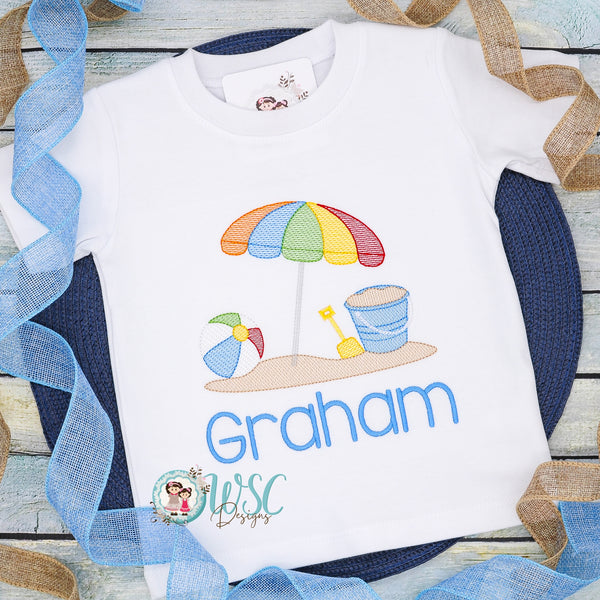 Personalized Boys Beach Shirt for Summer Vacation