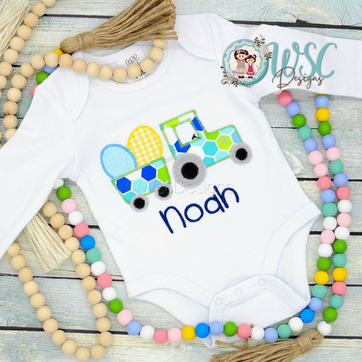 Baby Boy Easter Truck with Egg Shirt - WSC-Designs Boutique