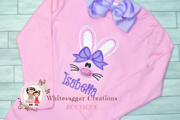 Baby Girl Easter Bunny Shirt - WSC-Designs Boutique