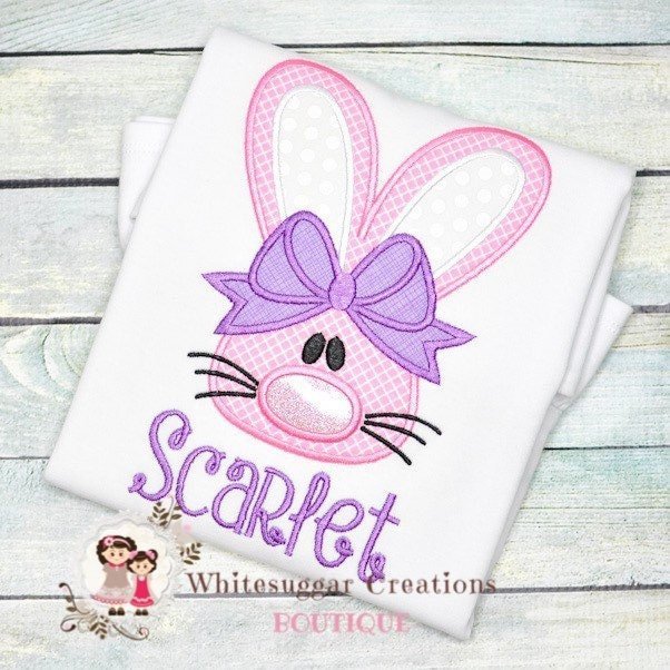 Baby Girl Easter Bunny Shirt - WSC-Designs Boutique