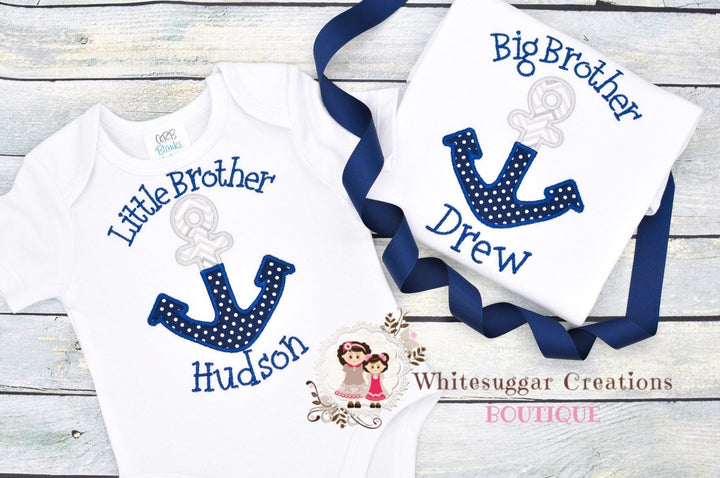 Boy Anchor Shirt, Nautical Personalized Shirt - WSC-Designs Boutique