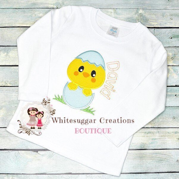 Boy Easter Peeking Chick Outfit - WSC-Designs Boutique