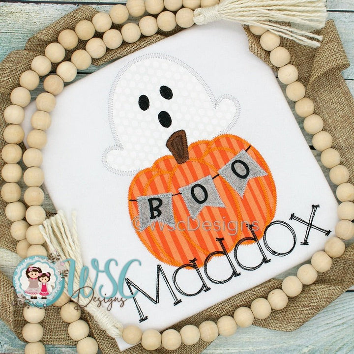 Boys Personalized Ghost Boo Shirt - WSC-Designs Boutique