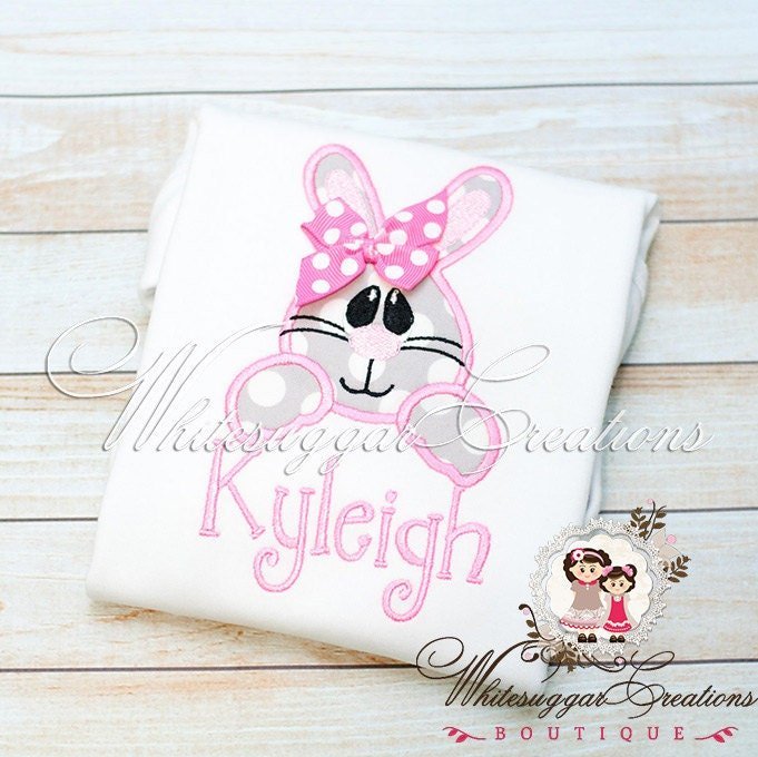 Easter Bunny Face Shirt for Girls - WSC-Designs Boutique
