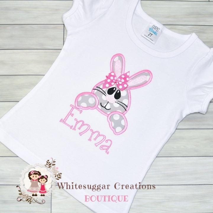 Easter Bunny Face Shirt for Girls - WSC-Designs Boutique