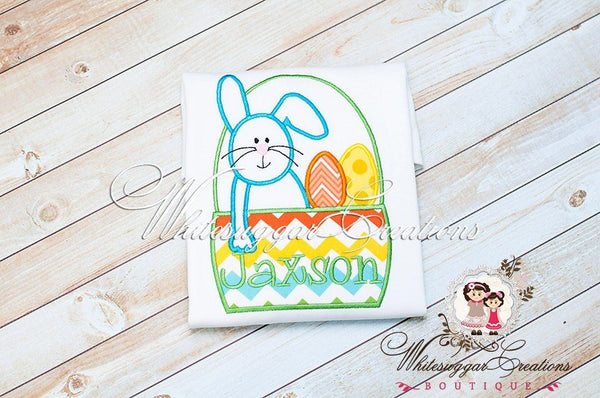 Easter Bunny Shirt - Personalized Baby Boy Outfit - WSC-Designs Boutique