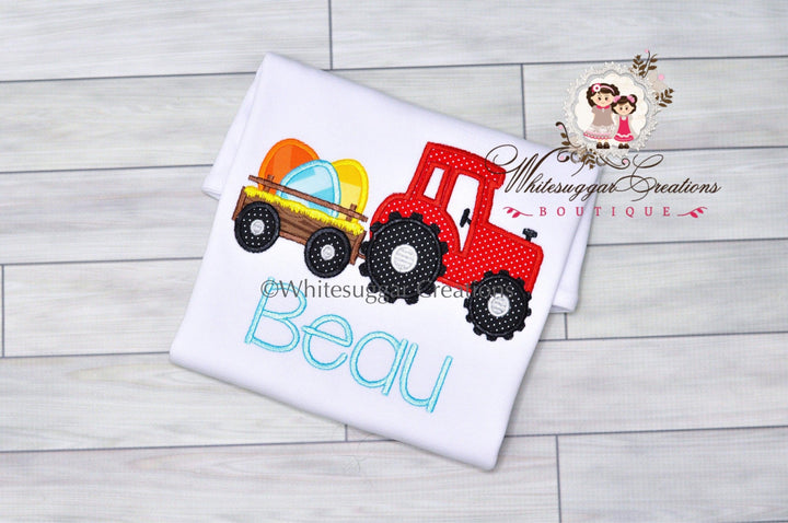 Easter Tractor with Eggs Outfit - WSC-Designs Boutique