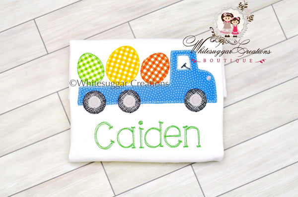 Easter Truck with Eggs Shirt - WSC-Designs Boutique