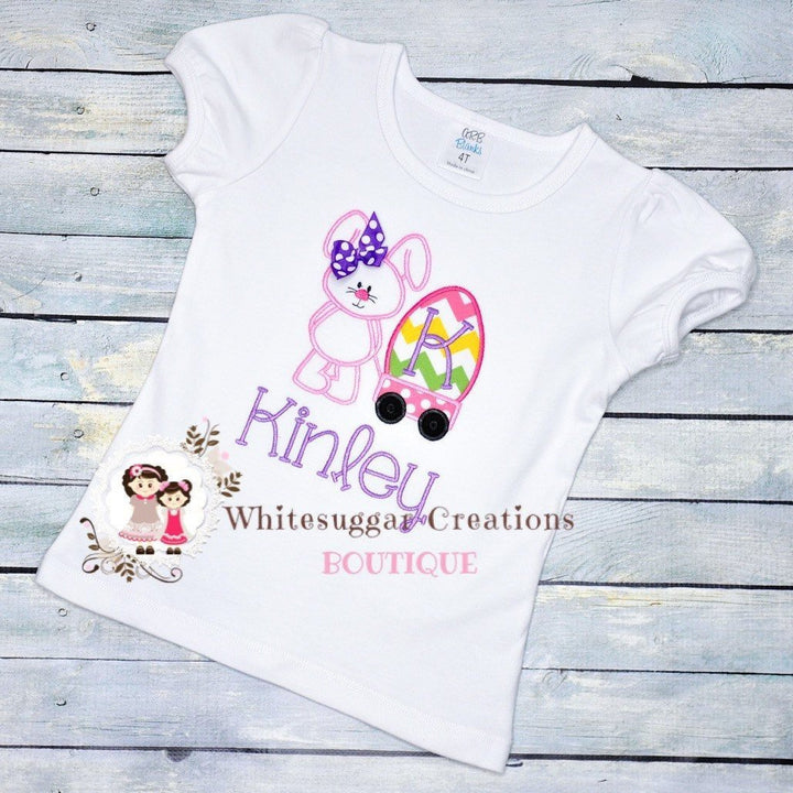 Girl Bunny with Wagon Shirt - WSC-Designs Boutique
