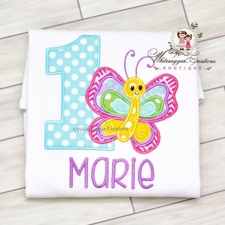 Girl Butterfly Birthday T-Shirt - WSC-Designs Boutique