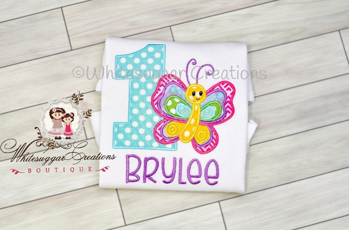 Girl Butterfly Birthday T-Shirt - WSC-Designs Boutique