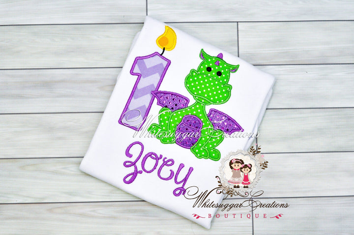 Girl Dragon Birthday Shirt - WSC-Designs Boutique