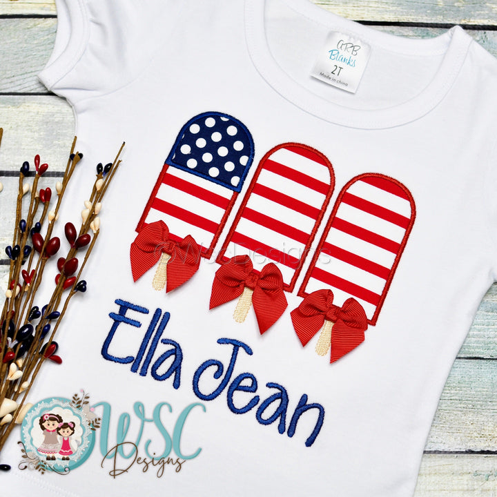 Girl Independence Day Popsicle Shirt - WSC-Designs Boutique