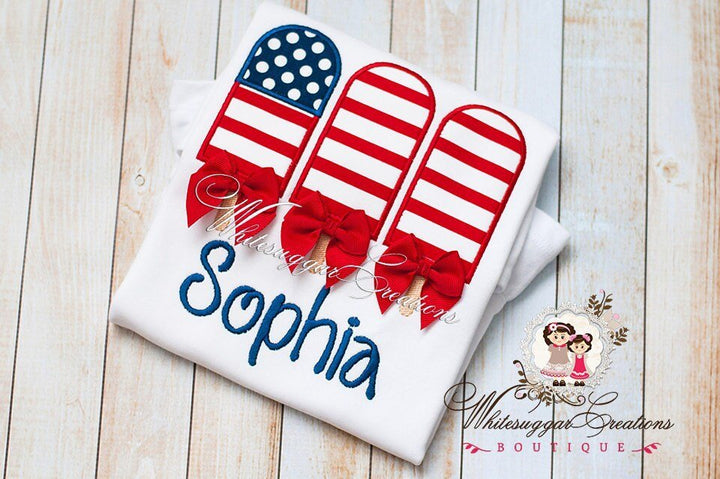 Girl Independence Day Popsicle Shirt - WSC-Designs Boutique