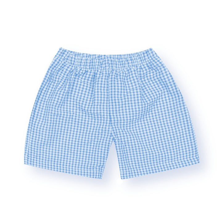 New! Blue Gingham Shorts for Boys - Add on - WSC-Designs Boutique