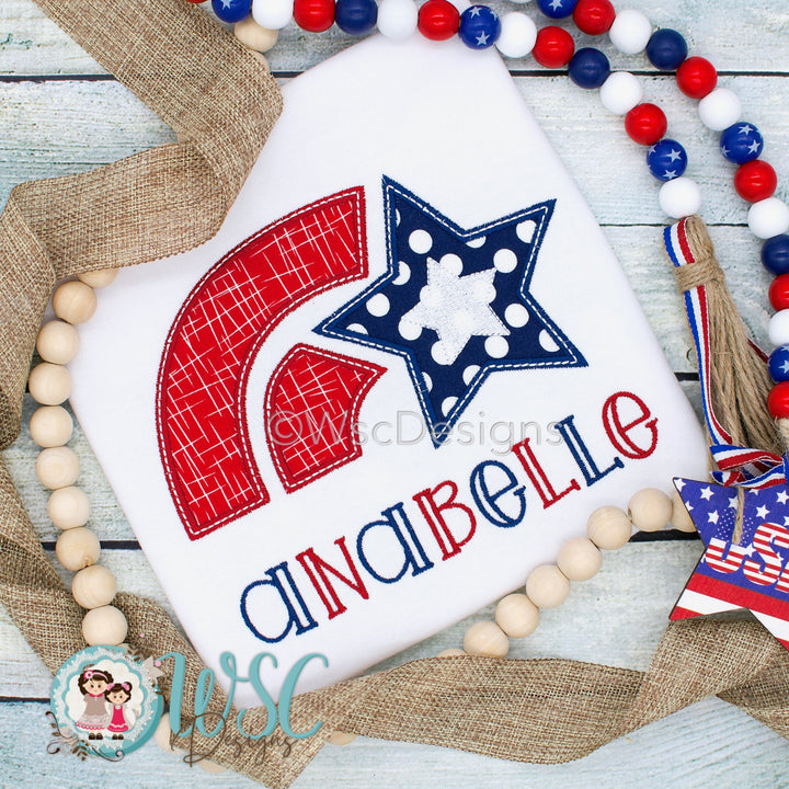 Personalized 4th of July Firework Star T-shirt - WSC-Designs Boutique