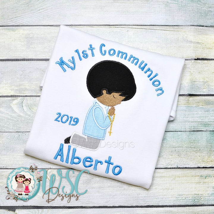 Personalized Christian Shirts - Christening First Communion Baptism Religious - Boy Custom Shirt - WSC-Designs Boutique