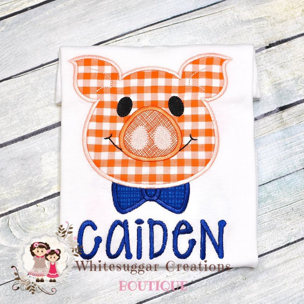 Pig Shirt with Bowtie for Boys - WSC-Designs Boutique