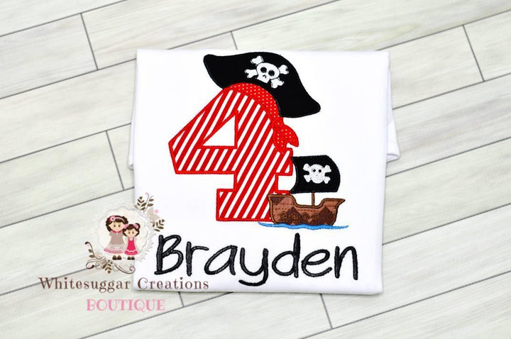 Pirate Birthday Shirt for Boys - WSC-Designs Boutique