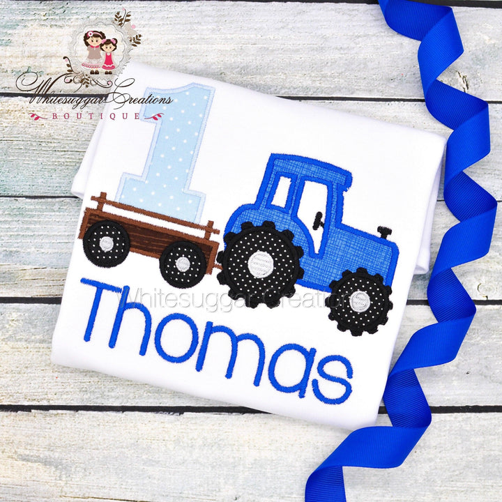 Tractor Birthday Shirt for Boys - Wscdesigns
