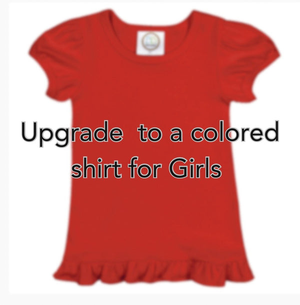 Upgrade to a colored T-Shirt - Girls - WSC-Designs Boutique